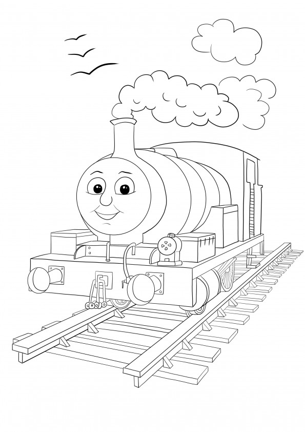 James from Thomas and his friends free printable sheet