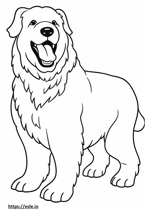 Bolognese Dog happy coloring page
