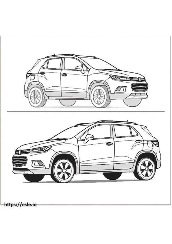 Chevrolet Trax 2024 coloring page
