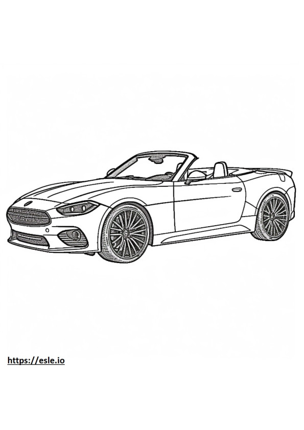 MINI John Cooper Works Convertible 2024 coloring page