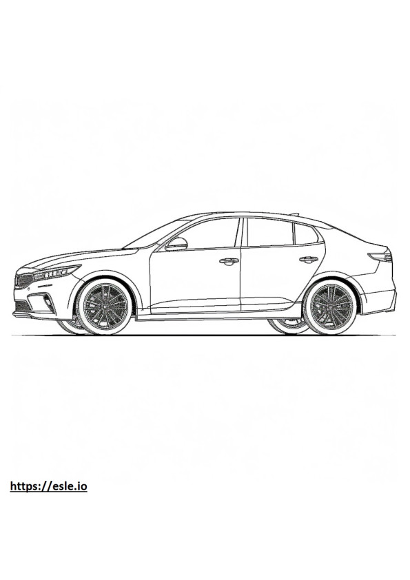 Kia K5 AWD 2024 coloring page