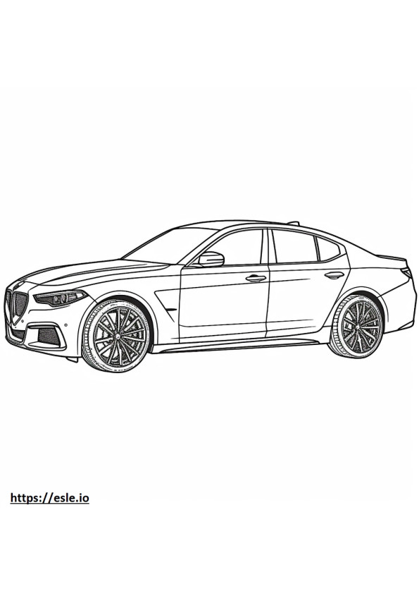 Alfa Romeo Giulia AWD 2024 coloring page