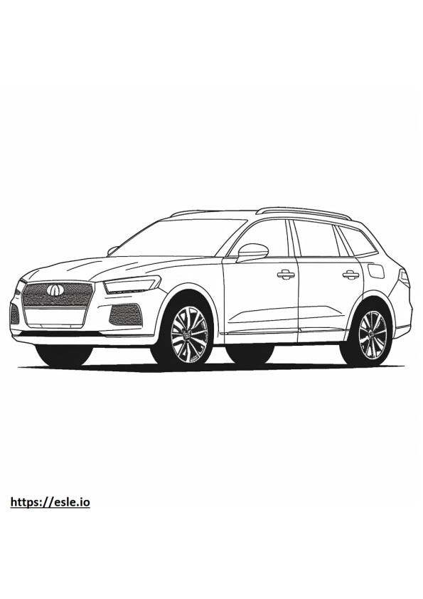 Audi Q5 quattro 2024 coloring page