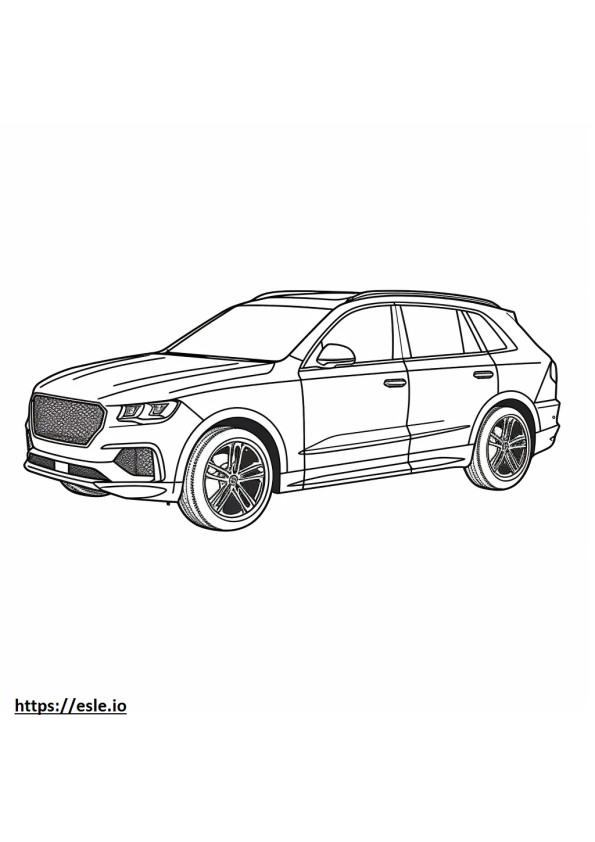 Audi SQ5 2024 coloring page