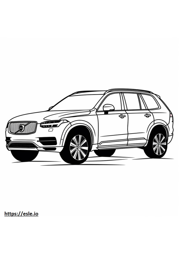 Volvo XC90 B6 AWD 2024 coloring page