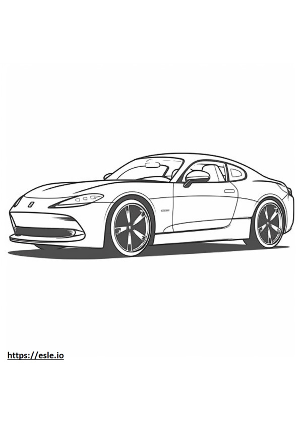 Nissan Z 2024 coloring page