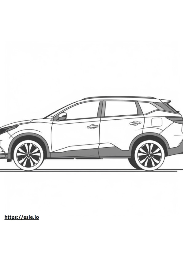 Nissan Murano AWD 2024 coloring page