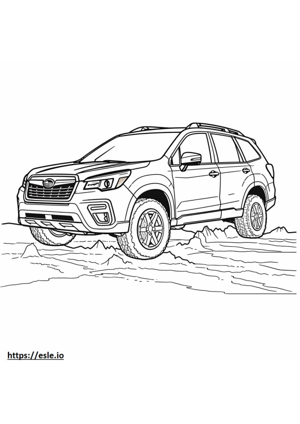 Subaru Forester Wilderness AWD 2024 coloring page