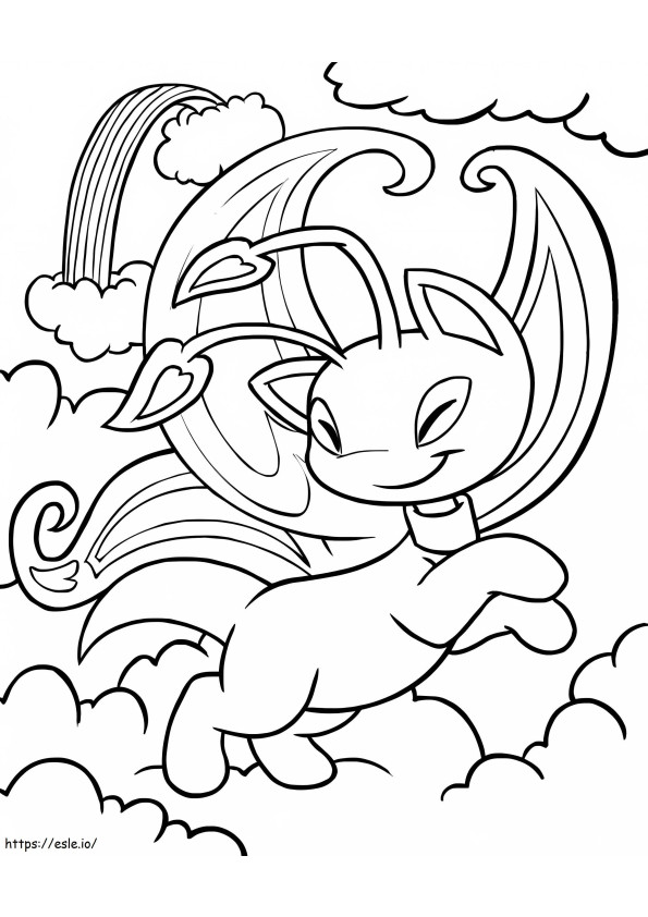 Happy Neopets coloring page