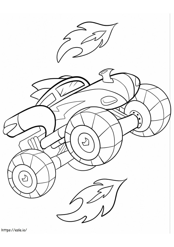 Rocket Monster Truck coloring page