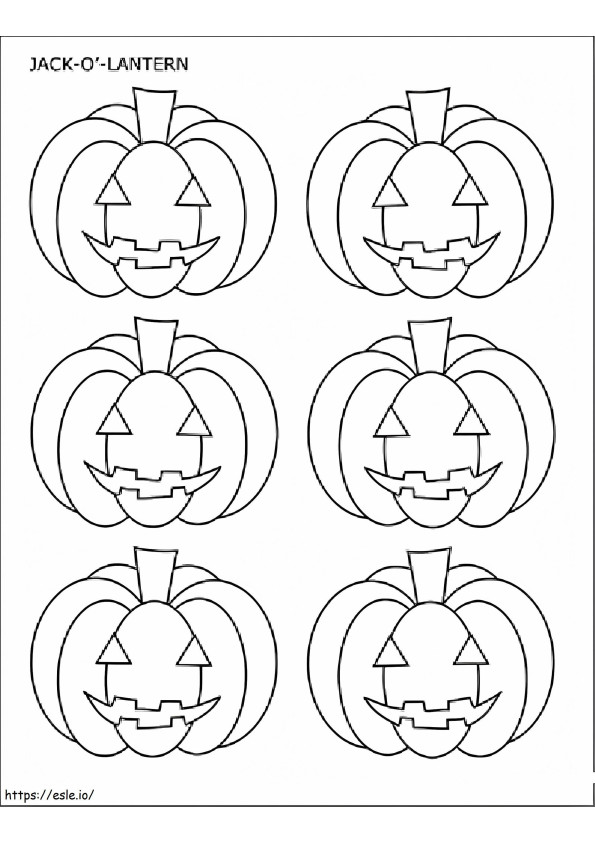Halloween Pumpkin Lantern coloring page