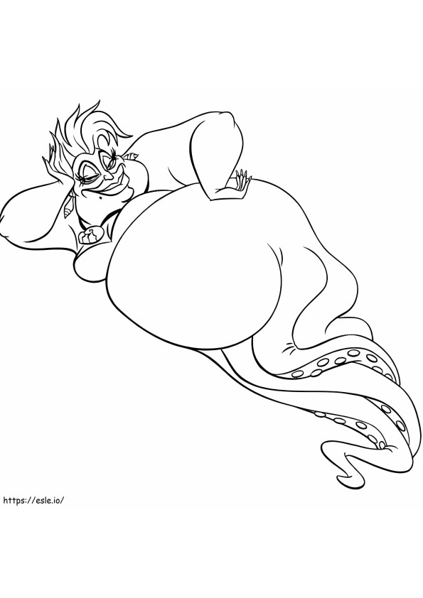 Ursula Disney Villain 1 coloring page