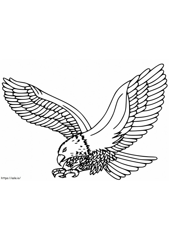 Osprey Flying coloring page