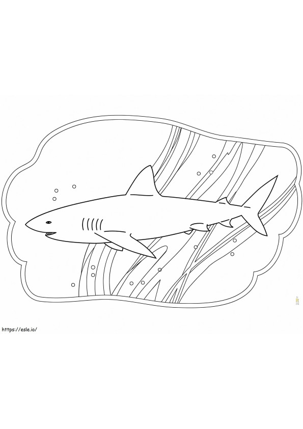 Free Shark coloring page