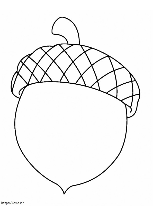 Acorn coloring page