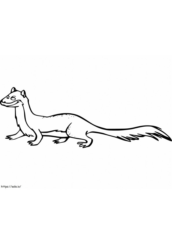 Weasel 12 coloring page