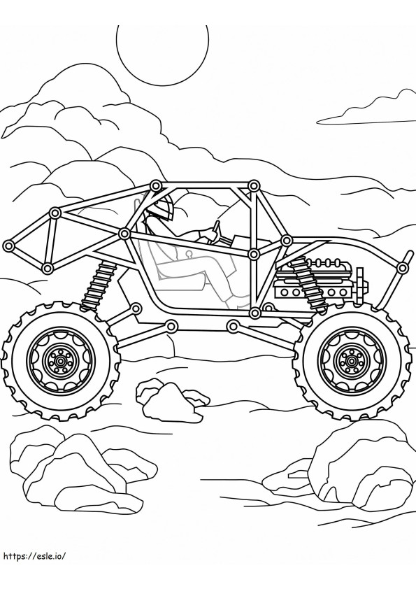 Monster Truck Drive coloring page