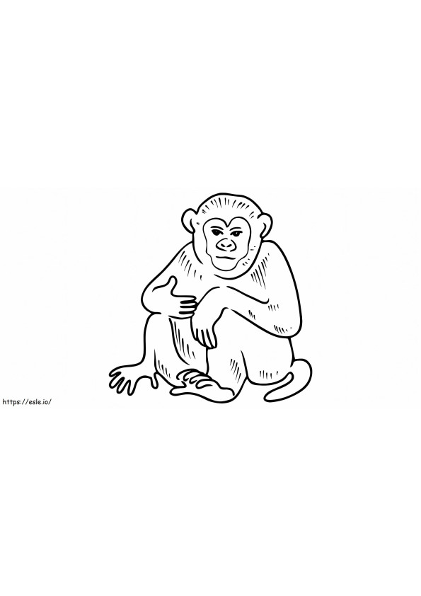 Amazing Ape coloring page