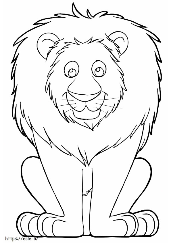 Lion For Kids coloring page