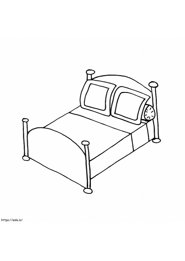 Bed 7 coloring page