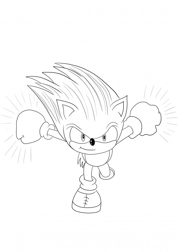 Sonic-for coloring and free printing or downloading for all age kids