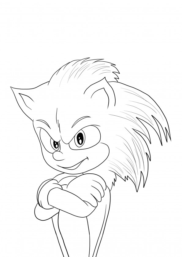 Our freebie of Sonic is ready to be printed and easily colored by all Sonic lovers