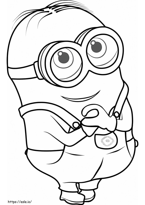 Happy Dave A4 coloring page