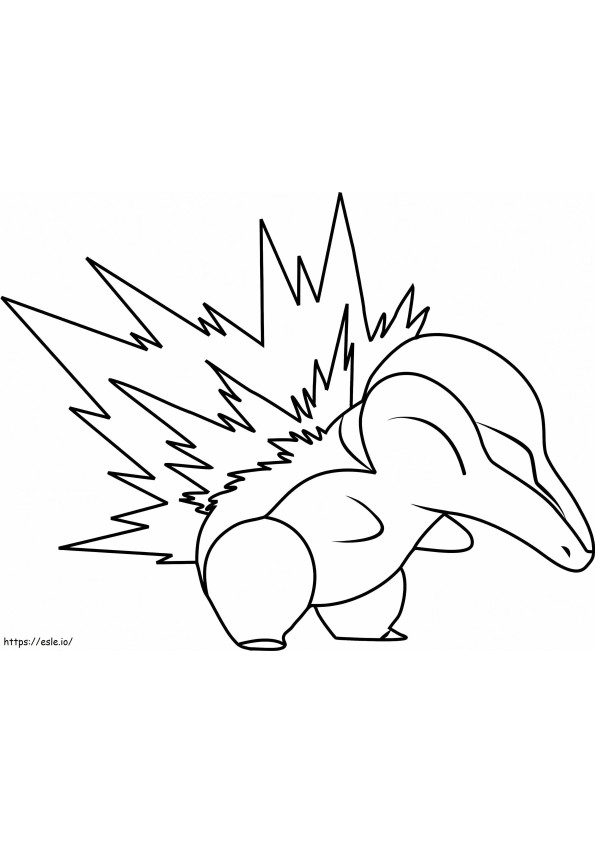 Cyndaquil 1 coloring page