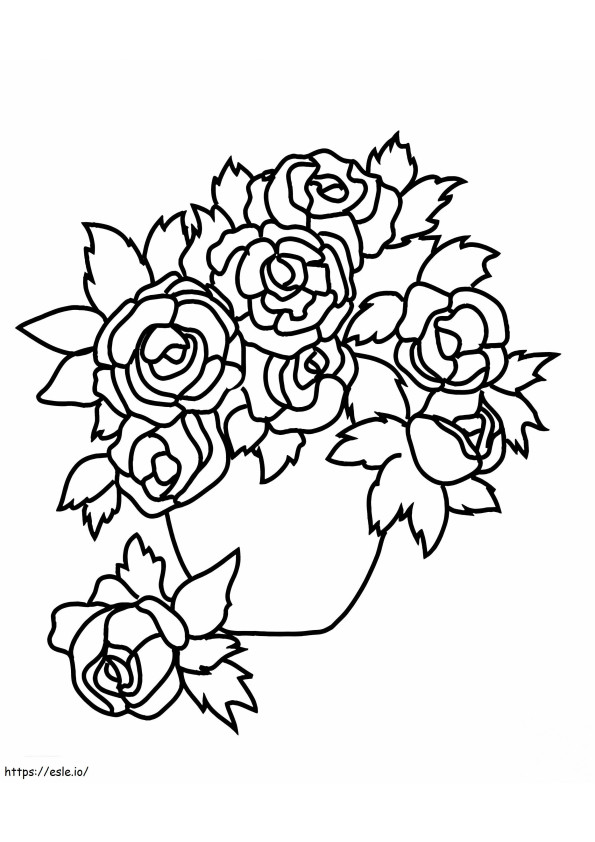 Flower Vase 8 coloring page