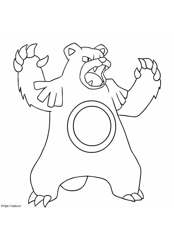 Teddy Bear Not Pokemon coloring page
