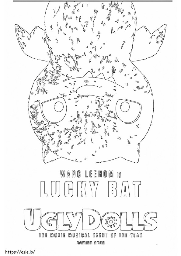 Lucky Bat coloring page