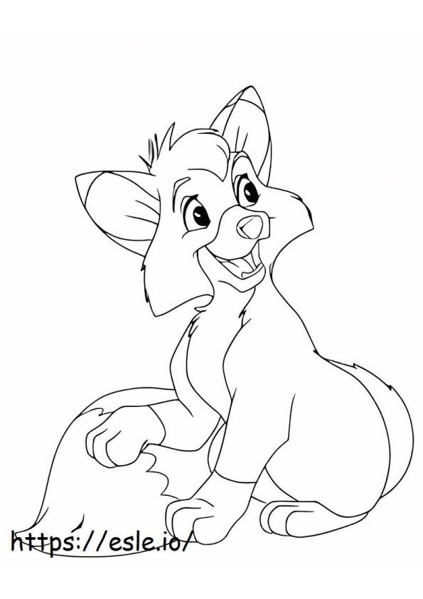 Fox And The Hound Tod coloring page