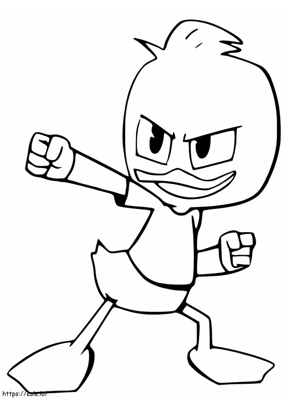 Dewey Duck From Ducktales coloring page