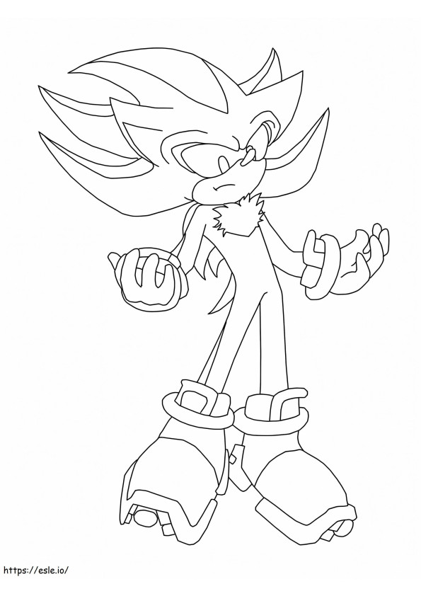 Sonic Shadow coloring page