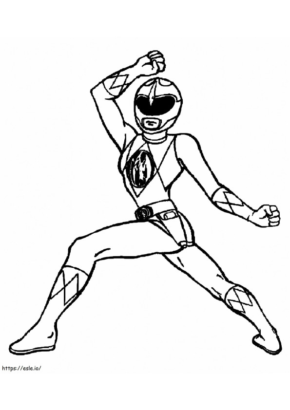 Power Rangers Mighty Morphin coloring page