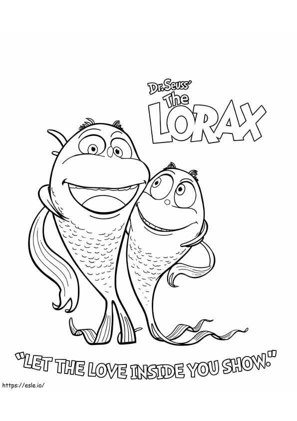 Humming Fishes From The Lorax coloring page