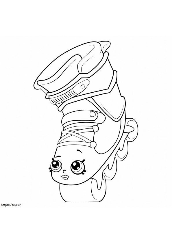 Lola Roller Blade Shopkin coloring page