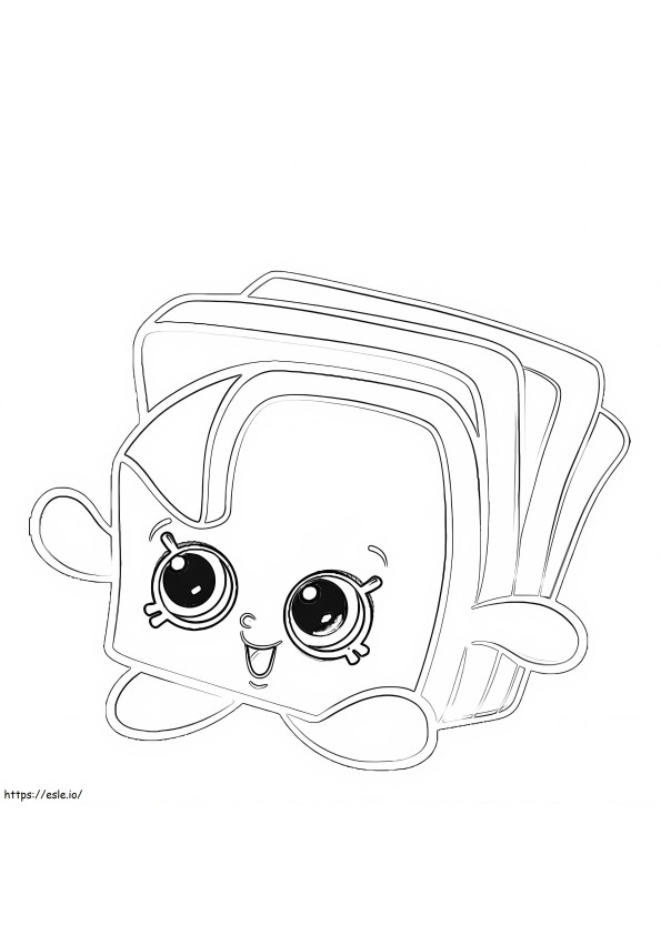 Charlie Queso Shopkin coloring page