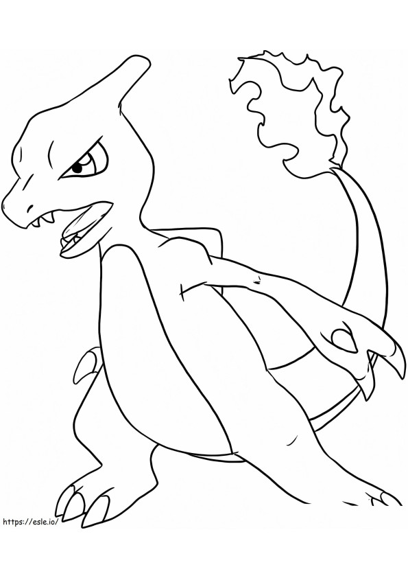 Angry Charmeleon coloring page