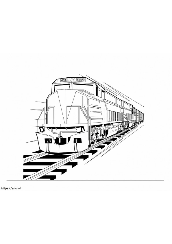 Train Free coloring page