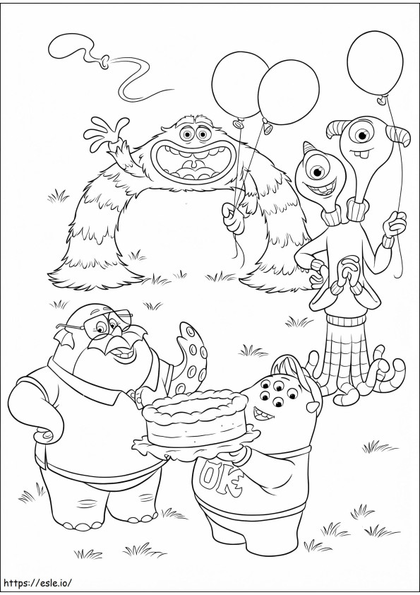Free Monsters University coloring page