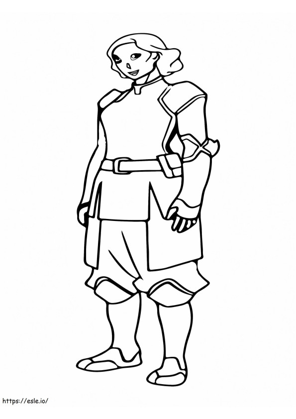 Lin Beifong The Legend Of Korra coloring page