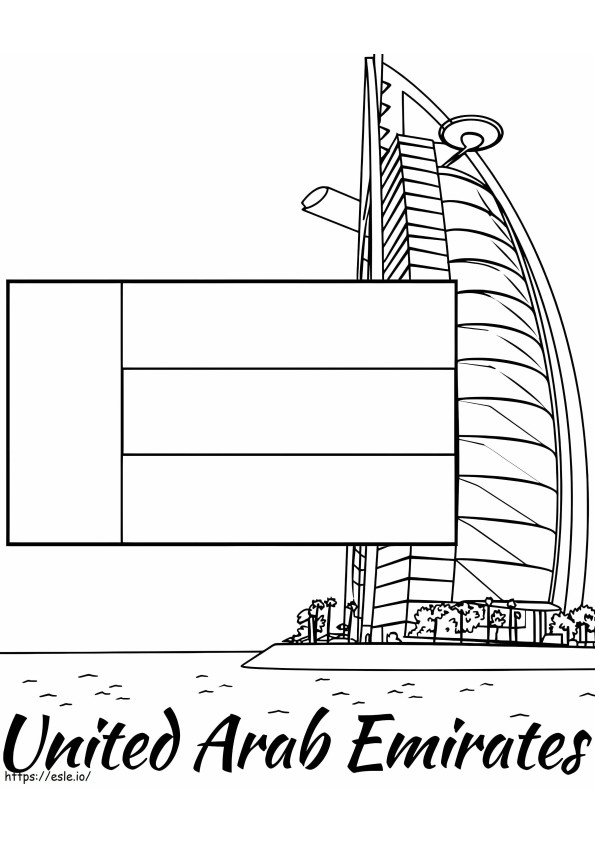 United Arab Emirates 1 coloring page