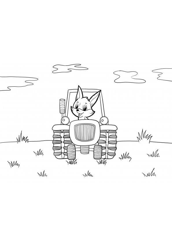 fox riding a tractor free downloading