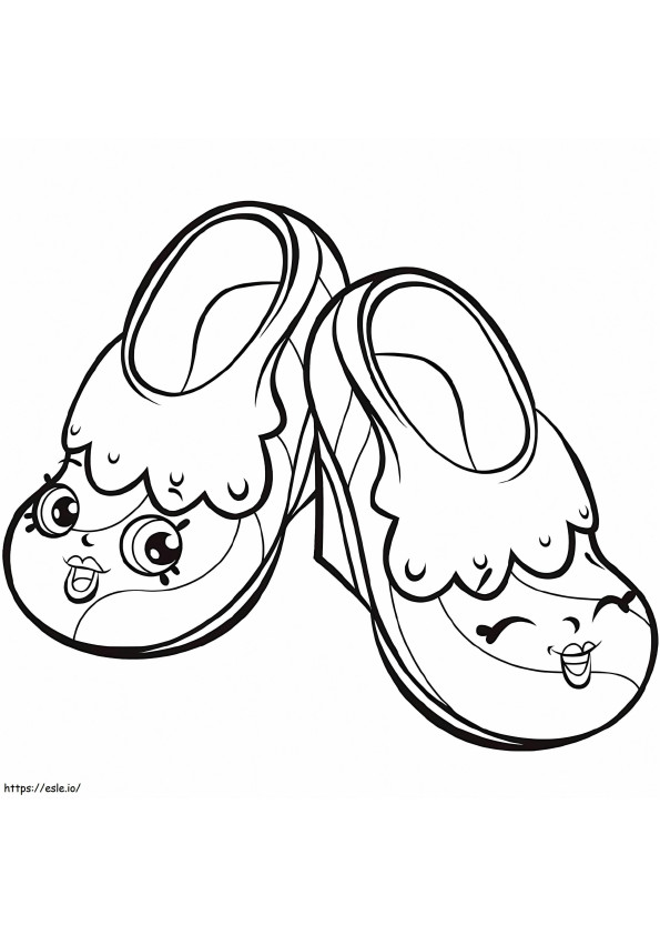 Skip And Flip Fairy Slippers Shopkin coloring page