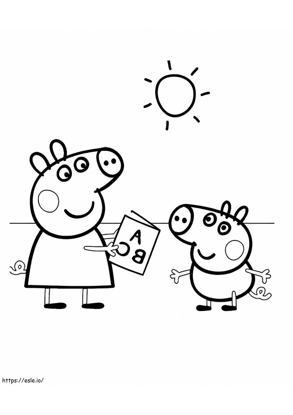 Peppa Pig 8 coloring page