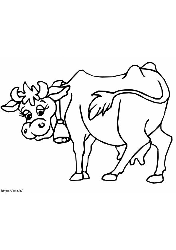 Cow 13 coloring page