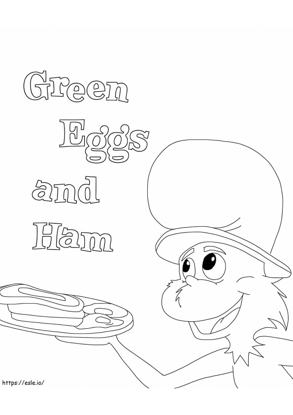 Green Eggs And Ham 1 coloring page