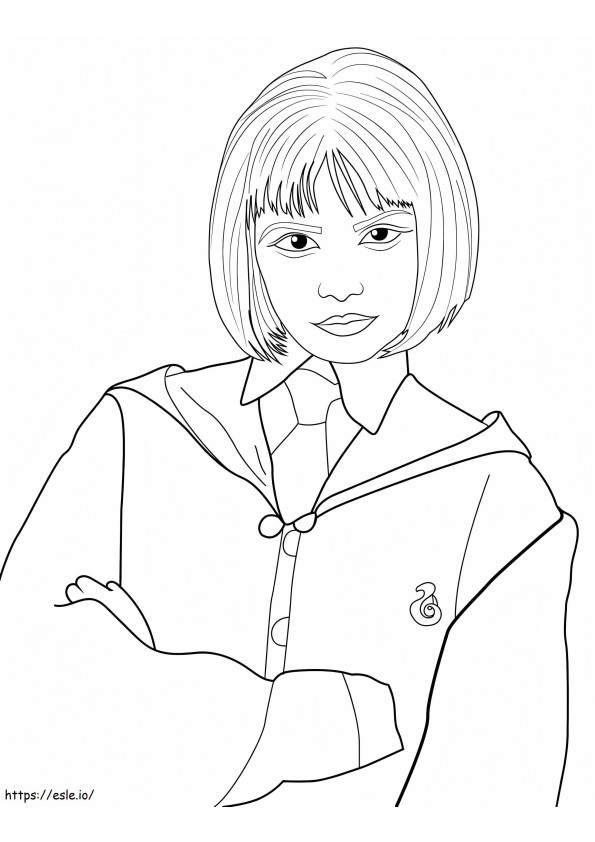Pansy Parkinson From Harry Potter coloring page