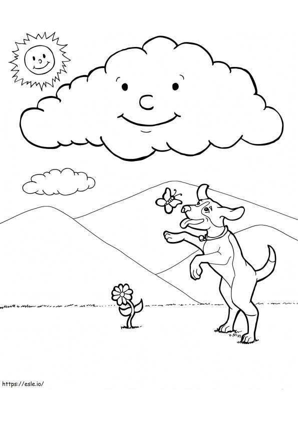 Types Of Weather coloring page